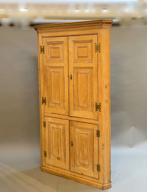 George III Pine Corner Cupboard
