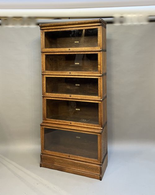 Globe Wernicke Bookcase of 5 Large Sections