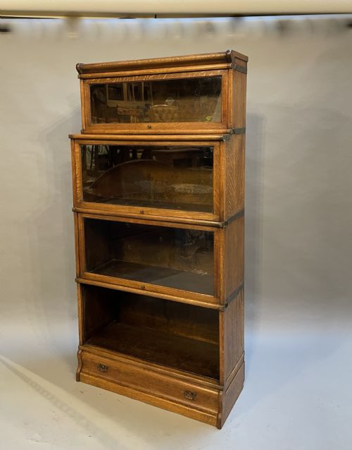 Globe Wernicke Bookcase of 4 Large Sections