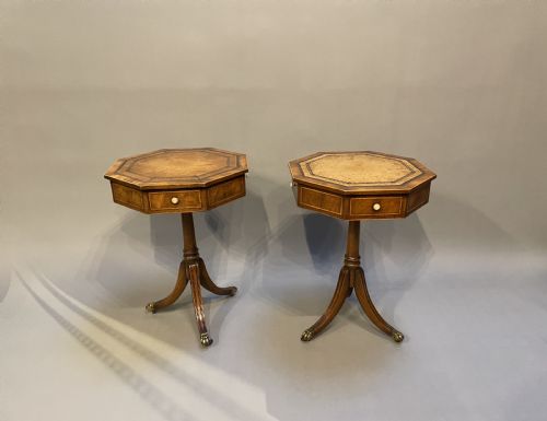 Pair Georgian Revival Occasional Tables