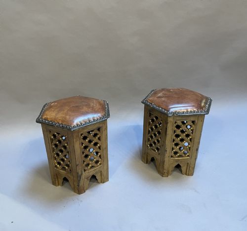 Pair Moroccan Stools