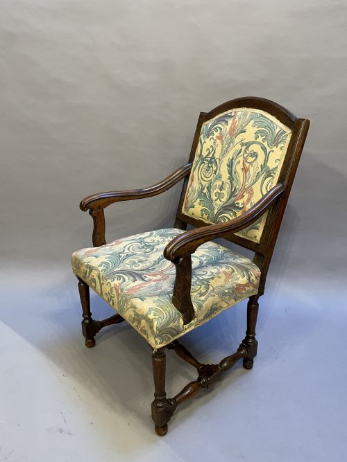 C19TH FRENCH FAUTEUIL ARMCHAIR - ADDITIONAL PHOTO 3