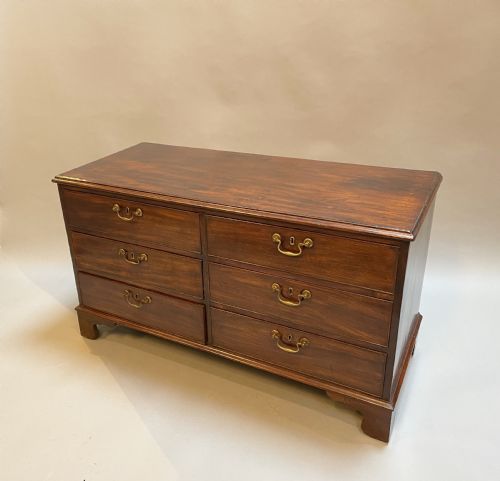 George III Mahogany Low Chest of Drawers