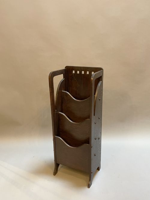 Glasgow School Ebonised Magazine Newspaper Rack