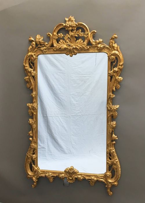 Ornate Gilt Overmantle Pier Mirror