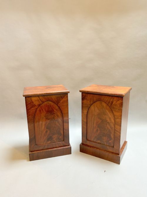 Pair Victorian Bedside Cabinets