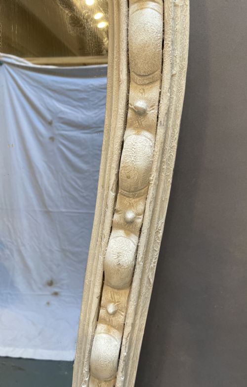 LARGE C19TH PAINTED OVERMANTLE MIRROR - ADDITIONAL PHOTO 1