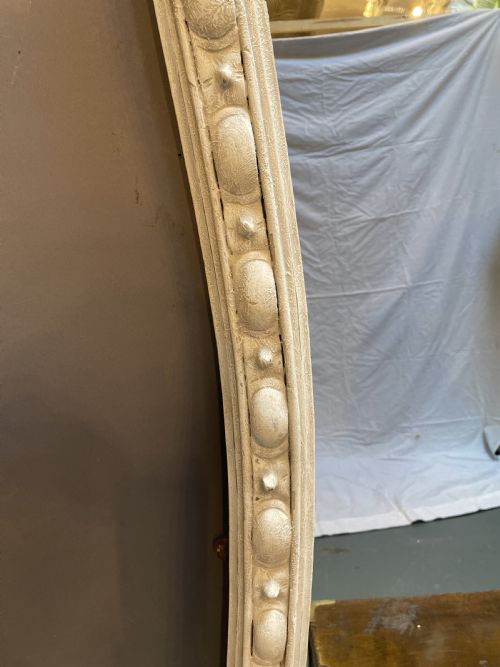 LARGE C19TH PAINTED OVERMANTLE MIRROR - ADDITIONAL PHOTO 6
