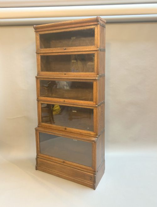 Globe Wernicke Oak Stacking Bookcase