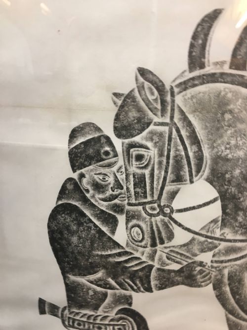 EARLY C20TH LARGE SCALE TANG HORSE BRASS RUBBING - ADDITIONAL PHOTO 9
