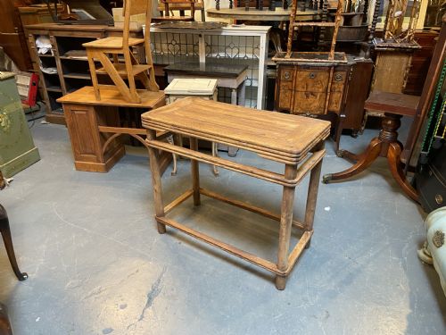 C19TH CHINESE ELM SIDE TABLE - ADDITIONAL PHOTO 5