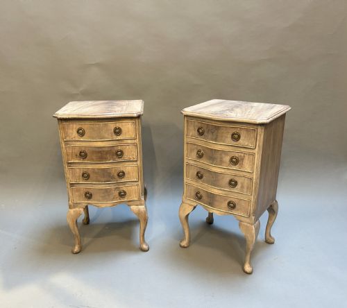 Pair Georgian Revival  Bedside Tables