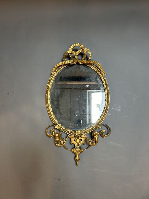 C19th Gilt Girandole Mirror