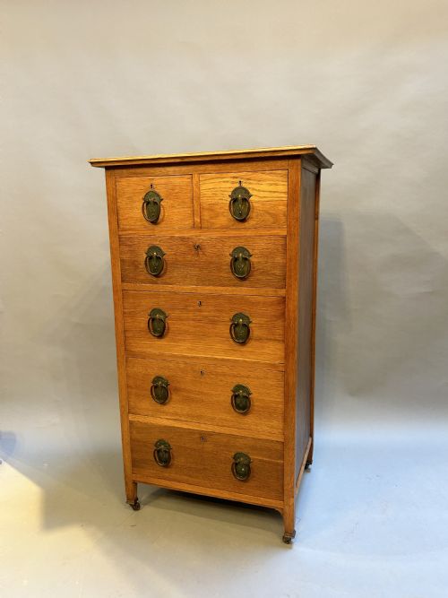 Arts & Crafts Pillar Chest of Drawers, Liberty & Co