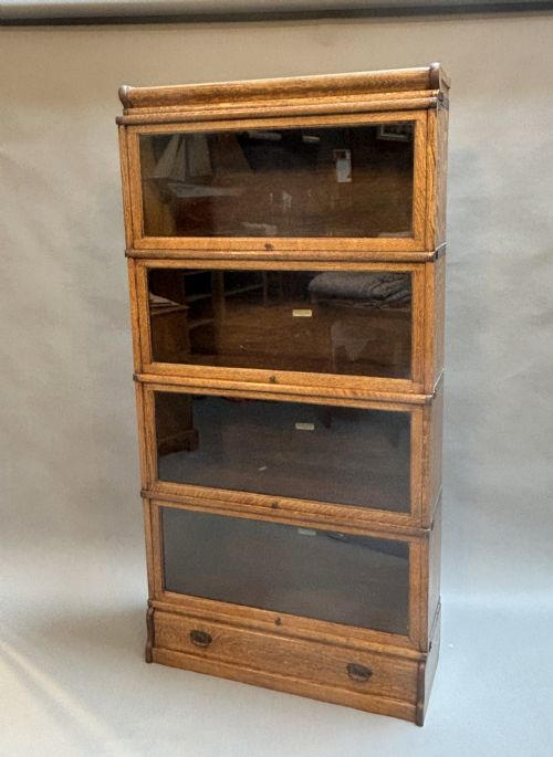 Globe Wernicke Stacking Bookcase of Larger Sections