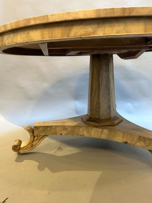 C19TH RADIALLY VENEERED DINING TABLE - ADDITIONAL PHOTO 5