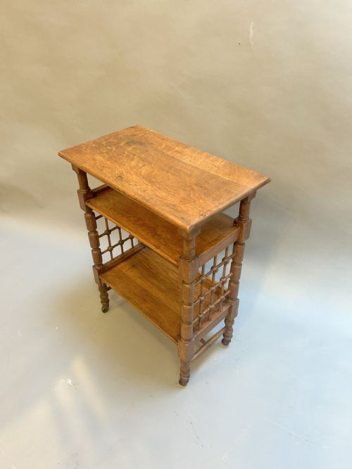 ARTS CRAFTS SIDE TABLE BY LEONARD WYBURD FOR LIBERTY CO - ADDITIONAL PHOTO 1