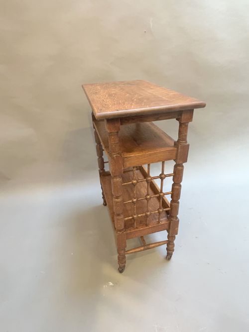ARTS CRAFTS SIDE TABLE BY LEONARD WYBURD FOR LIBERTY CO - ADDITIONAL PHOTO 2