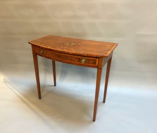 George III Inlaid Mahogany Side Table
