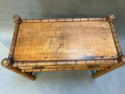 RARE C19TH TURNERS SIDE TABLE - ADDITIONAL PHOTO 2