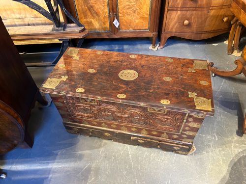 C19H HARDWOOD ZANZIBAR CHEST - ADDITIONAL PHOTO 6