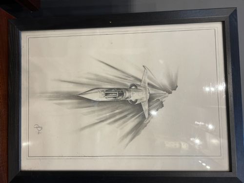 PAIR 195060'S AERONAUTICAL SKETCHES SIGNED - ADDITIONAL PHOTO 1
