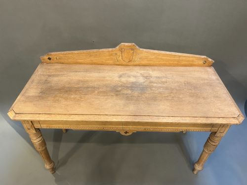 VICTORIAN OAK HALL SERVING TABLE - ADDITIONAL PHOTO 4