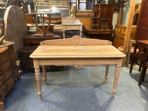 VICTORIAN OAK HALL SERVING TABLE - ADDITIONAL PHOTO 6