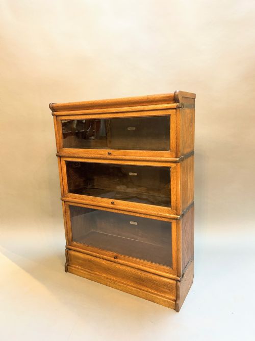 Globe Wernicke Bookcase of 3 Larger Sections