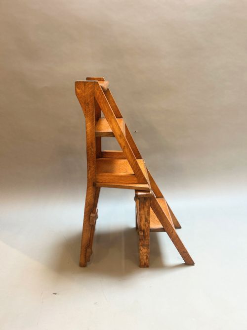 VICTORIAN METAMORPHIC LIBRARY STEPS - ADDITIONAL PHOTO 10