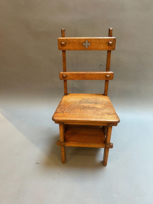 VICTORIAN METAMORPHIC LIBRARY STEPS - ADDITIONAL PHOTO 2