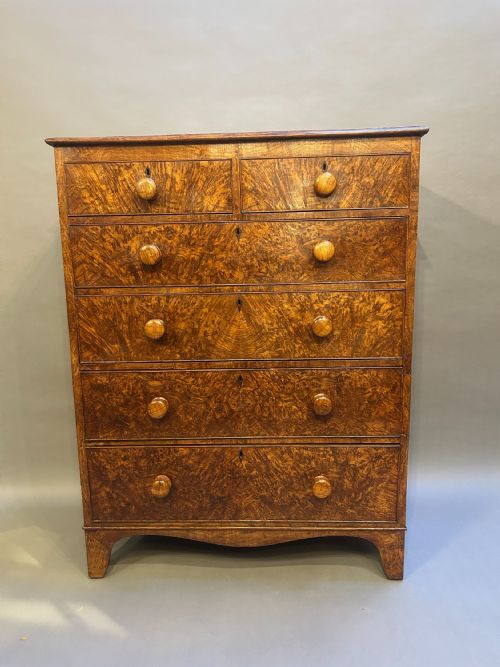 RARE OAK COUNTRY CHEST OF DRAWERS - ADDITIONAL PHOTO 4