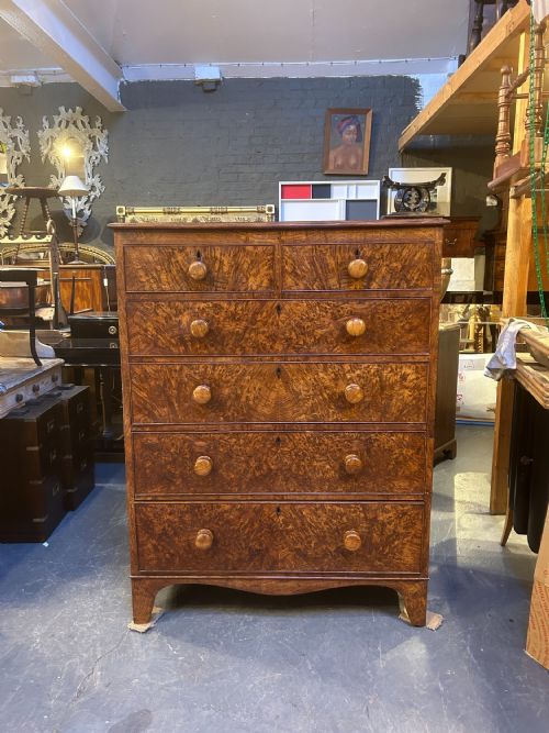 RARE OAK COUNTRY CHEST OF DRAWERS - ADDITIONAL PHOTO 13