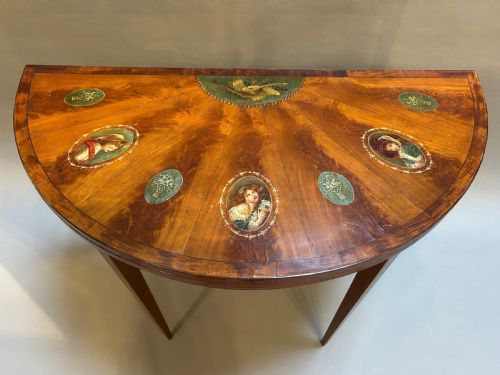 C19TH SHERATON TASTE CARD TABLE - ADDITIONAL PHOTO 5