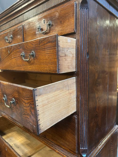 RARE GEORGE 111 TALLBOY CHEST OF DRAWERS - ADDITIONAL PHOTO 11