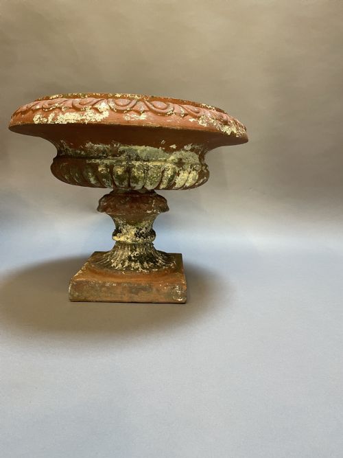 PAIR TERRACOTTA CAMPANA GARDEN URNS - ADDITIONAL PHOTO 11