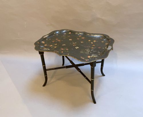 VICTORIAN TOLEWARE TABLE