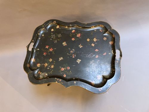 VICTORIAN TOLEWARE TABLE - ADDITIONAL PHOTO 1