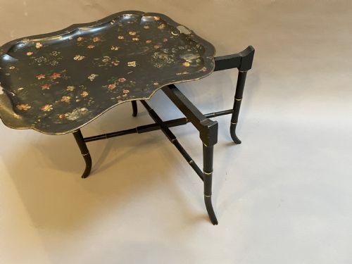 VICTORIAN TOLEWARE TABLE - ADDITIONAL PHOTO 2