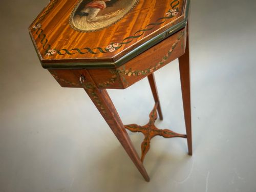 SHERATON REVIVAL PAINTED SIDE TABLE - ADDITIONAL PHOTO 2