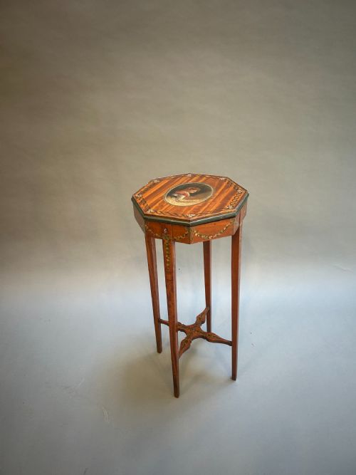 SHERATON REVIVAL PAINTED SIDE TABLE