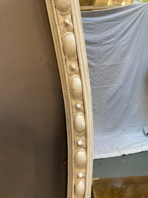 LARGE C19TH PAINTED OVERMANTLE MIRROR - ADDITIONAL PHOTO 5