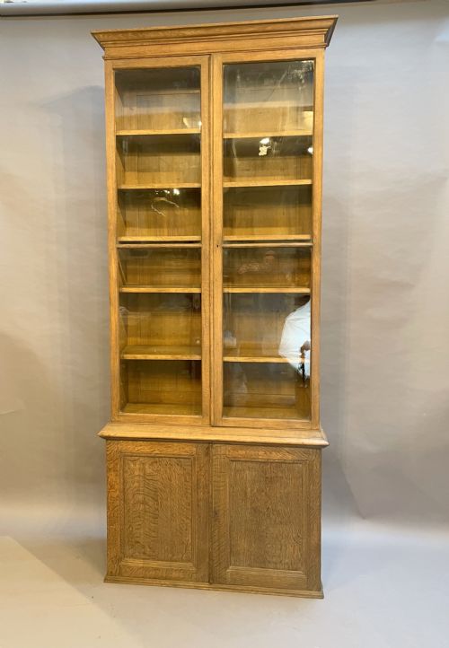EXCEPTIONAL C19TH TALL BOOKCASE BY HOWARD SONS - ADDITIONAL PHOTO 3