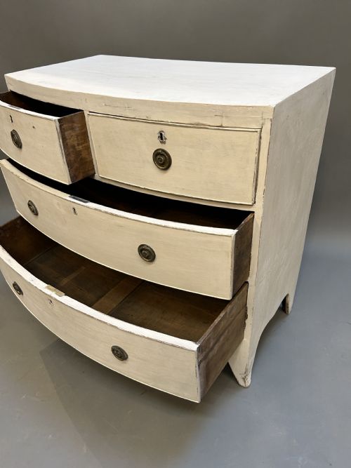 ANTIQUE PAINTED CHEST OF DRAWERS - ADDITIONAL PHOTO 5