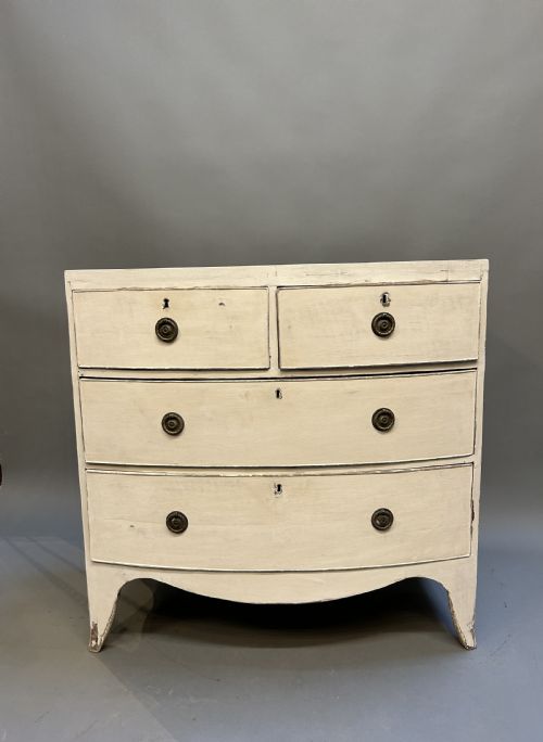 ANTIQUE PAINTED CHEST OF DRAWERS - ADDITIONAL PHOTO 6