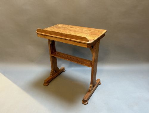 EARLY C20TH PINE LECTERN TABLE