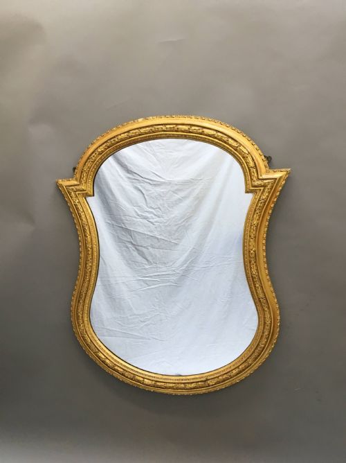 C19TH LARGE GILT MIRROR