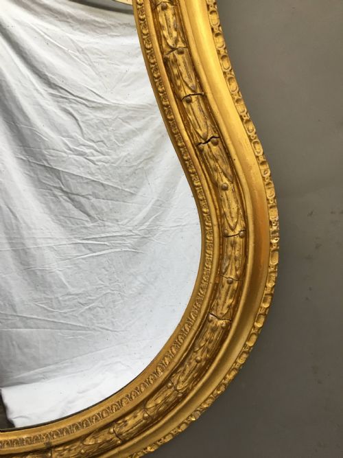 C19TH LARGE GILT MIRROR - ADDITIONAL PHOTO 3