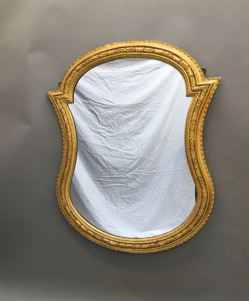 C19TH LARGE GILT MIRROR - ADDITIONAL PHOTO 4