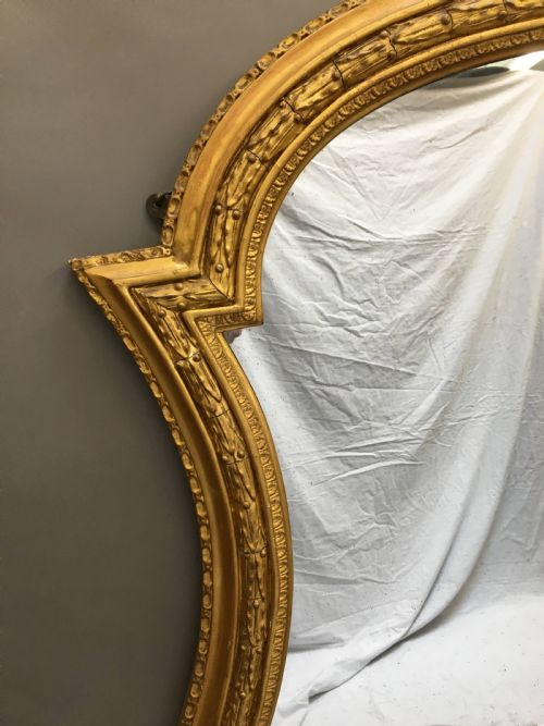 C19TH LARGE GILT MIRROR - ADDITIONAL PHOTO 5